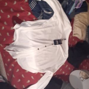 Dressy button down sweater shirt